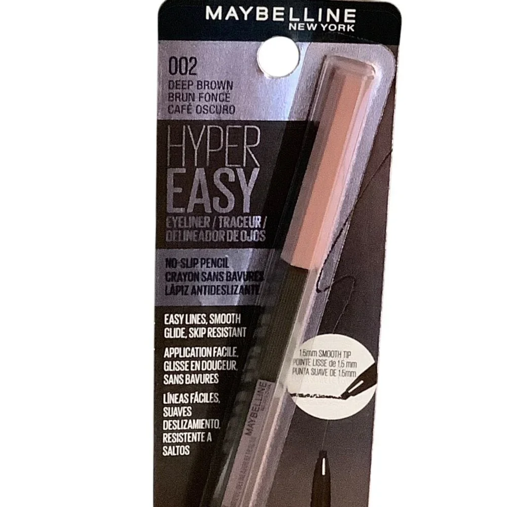 Maybelline Hyper Easy Eyeliner In Deep Brown 0.001 Oz Long-Lasting No-Slip Penci